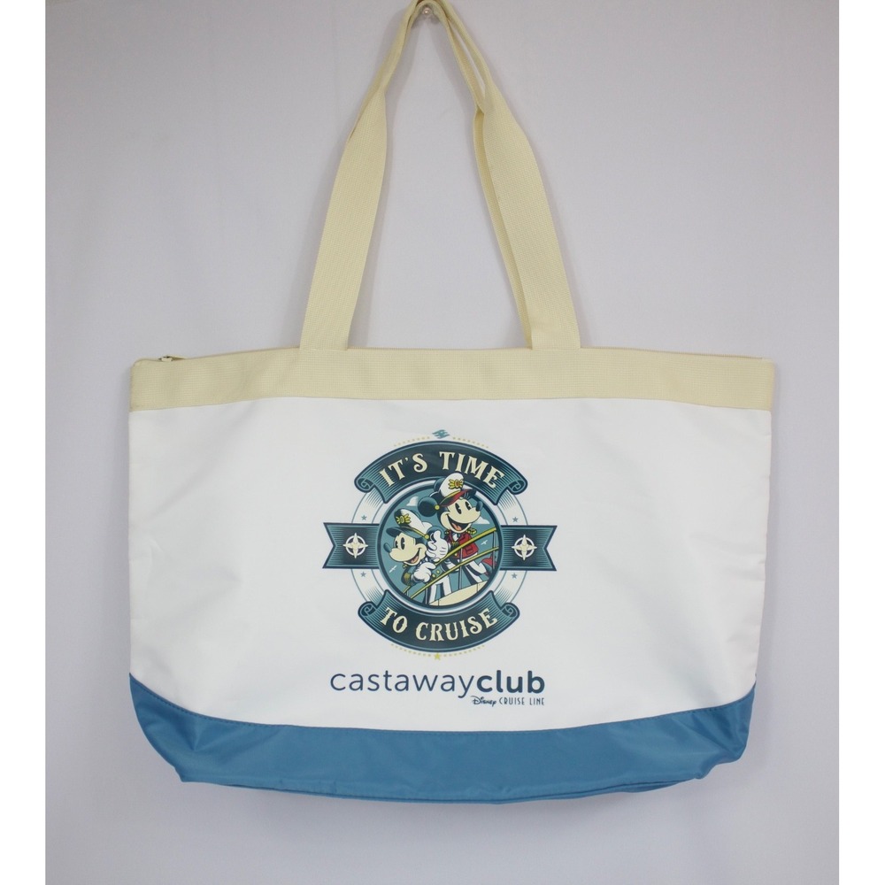 Disney Cruise Line DCL Castaway Club Zip Tote Bag 25th Anniversary At Sea